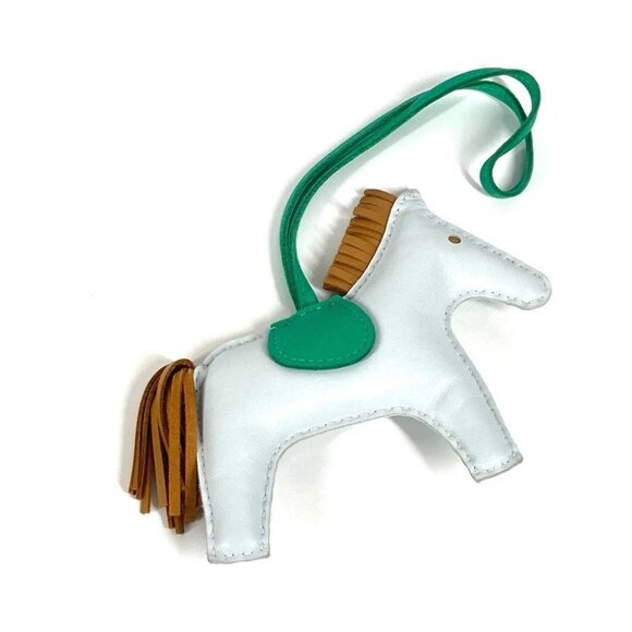 HERMES Rodeo MM Bag Charm charm Anyo Miro Blue Plum/Mint/Sesame blue/Green - Picture 1 of 12